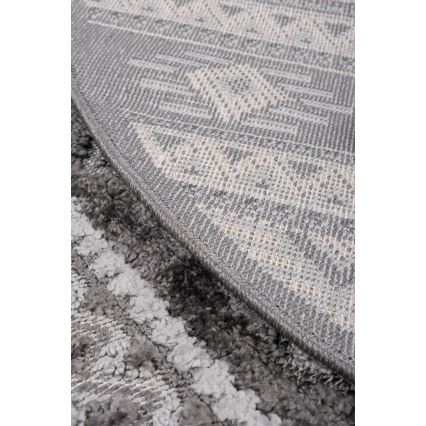 Covor rotund pentru exterior CHIARA, 120 cm, gri