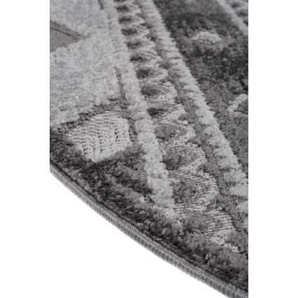 Covor rotund pentru exterior CHIARA, 120 cm, gri