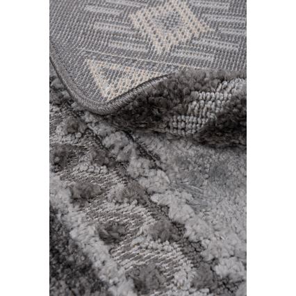 Covor rotund pentru exterior CHIARA, 120 cm, gri
