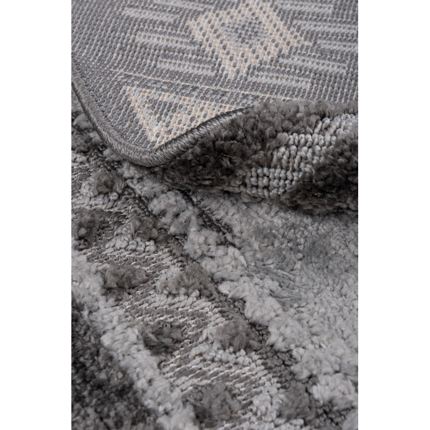 Covor rotund pentru exterior CHIARA, 120 cm, gri
