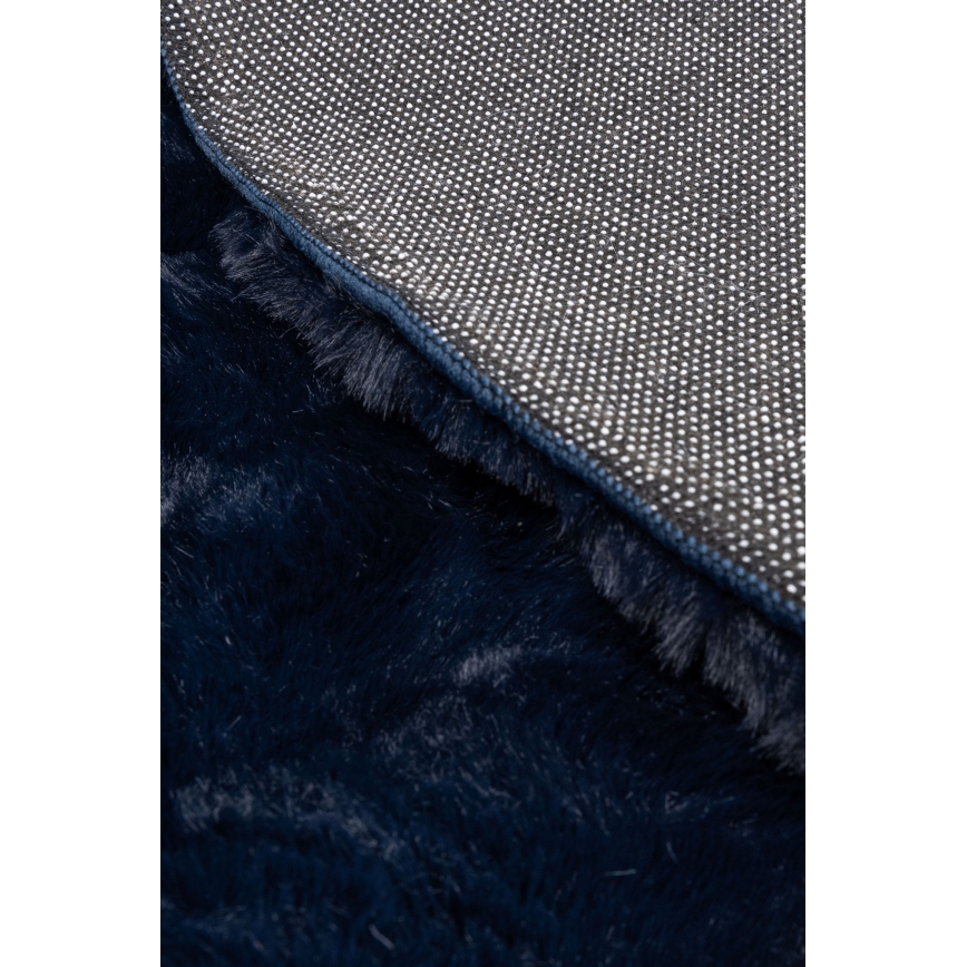 Covor rotund RABBIT BUBBLE, 160 cm, albastru