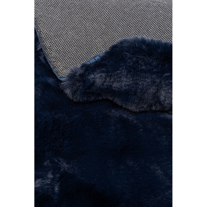 Covor rotund RABBIT BUBBLE, 160 cm, albastru