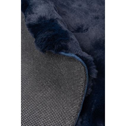 Covor rotund RABBIT BUBBLE, 160 cm, albastru
