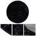 Covor rotund RABBIT BUBBLE, 160 cm, negru