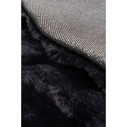 Covor rotund RABBIT BUBBLE, 160 cm, negru