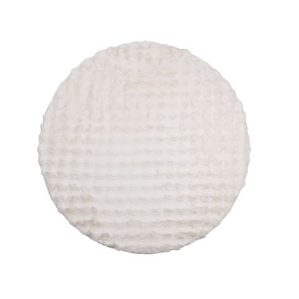 Covor rotund RABBIT BUBBLE, diametru 160 cm, crem