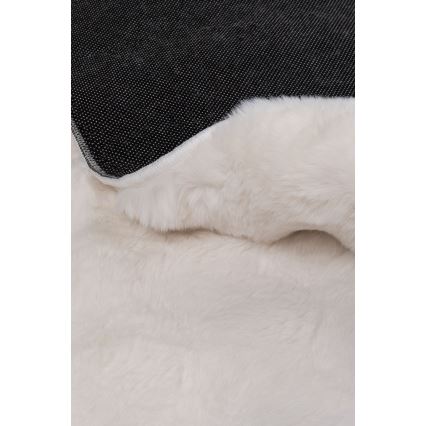 Covor rotund RABBIT BUBBLE, diametru 160 cm, crem
