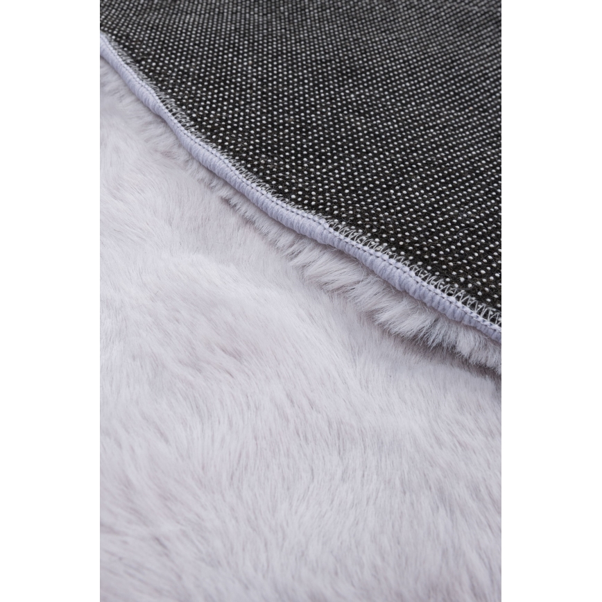 Covor rotund RABBIT BUBBLE, diametru 160 cm, gri
