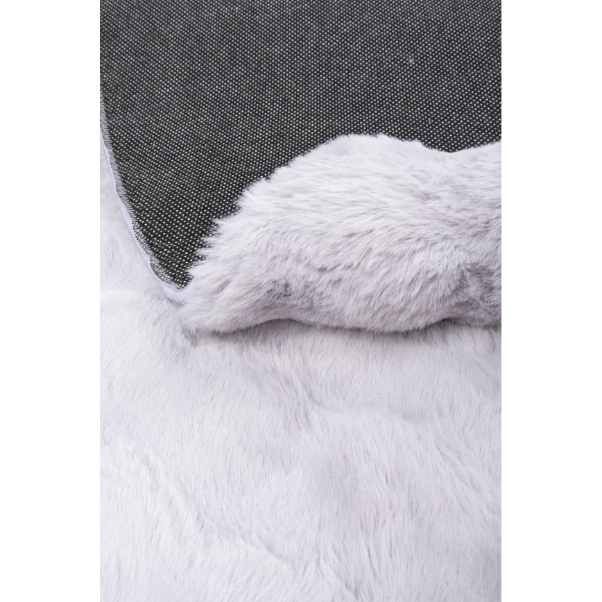 Covor rotund RABBIT BUBBLE, diametru 160 cm, gri
