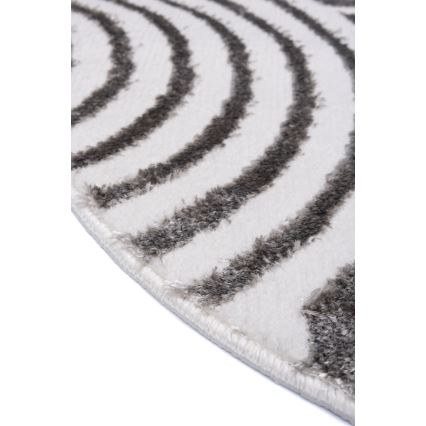 Covor rotund SALAMANCA 100 cm gri/alb