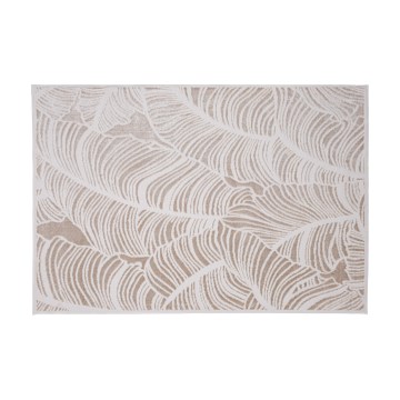 Covor SALAMANCA 120 x 170 cm, bej/alb, model cu frunze