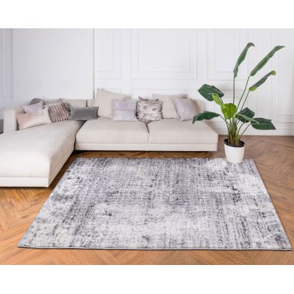 Covor SALAMANCA 120 x 170 cm, gri/alb