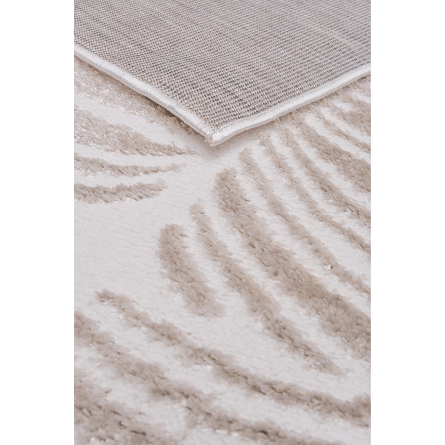 Covor SALAMANCA 200 x 280 cm, bej/alb, model cu frunze