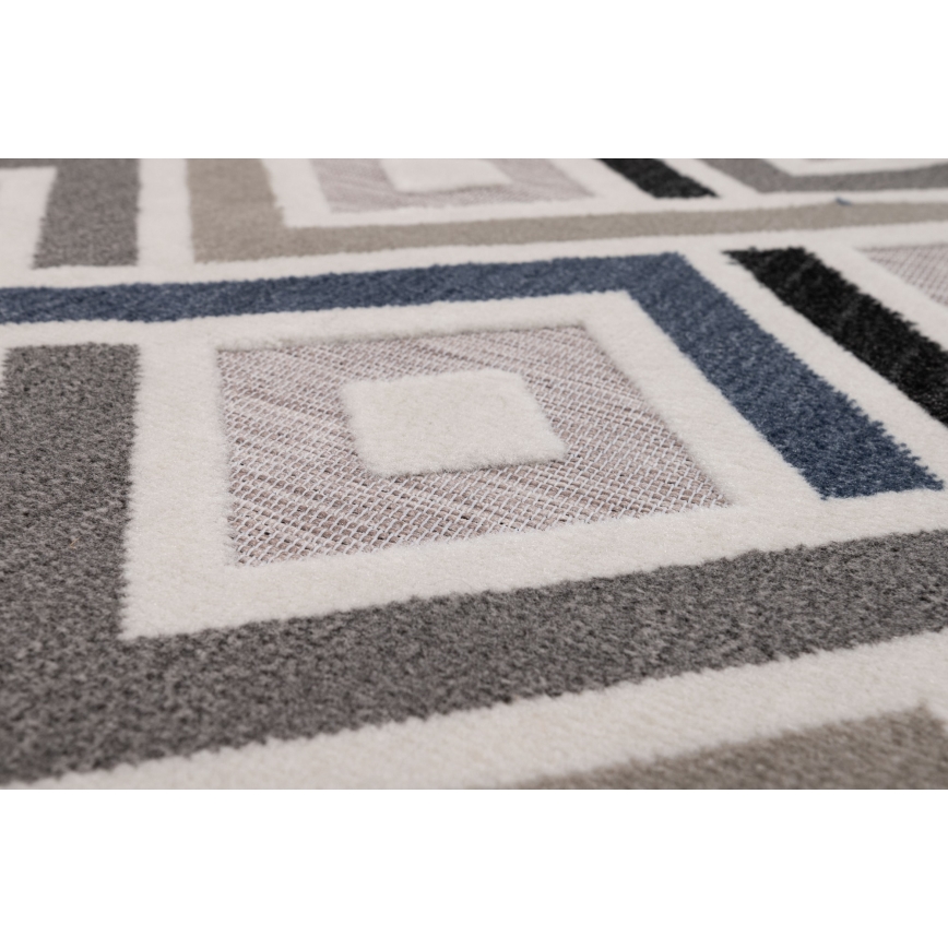 Covor SHIFT 120x160 cm gri/albastru