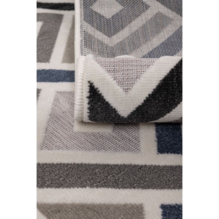 Covor SHIFT 160 x 220 cm gri/albastru