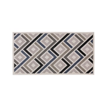 Covor SHIFT 80x150 cm gri/albastru/bej