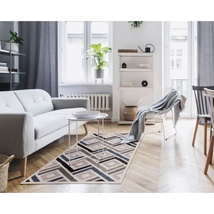 Covor SHIFT 80x150 cm, gri/albastru