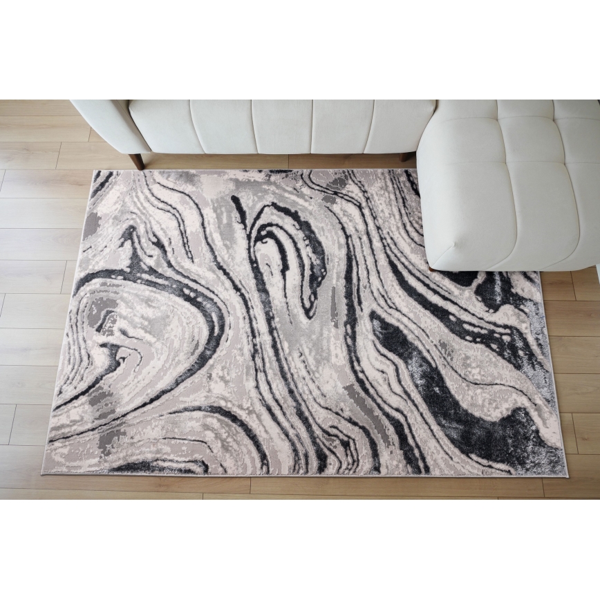 Covor STONE 120 x 160 cm, gri/antracit