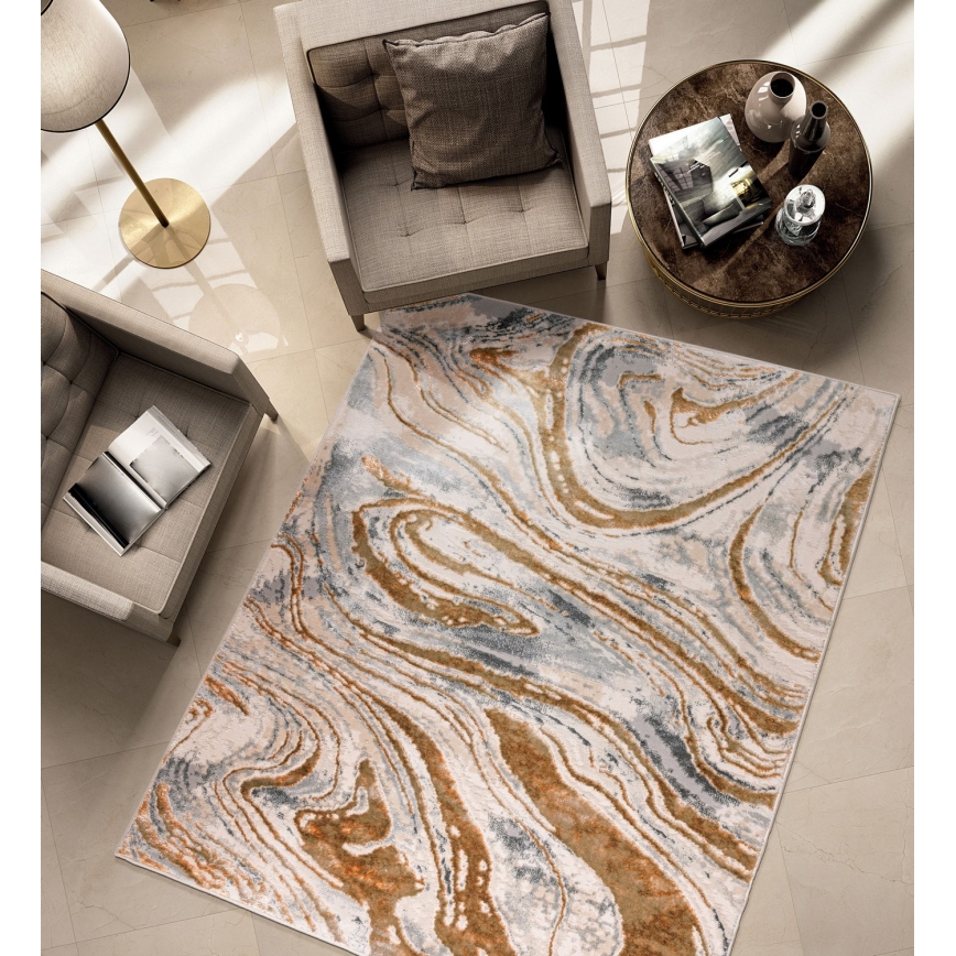 Covor STONE 120x160 cm, bej/gri
