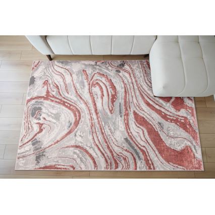 Covor STONE 160 x 220 cm roz/gri