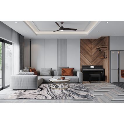 Covor STONE 80 x 140 cm gri/antracit