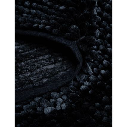 Covoraș antiderapant pentru baie CHENILLE 50x80 cm, negru