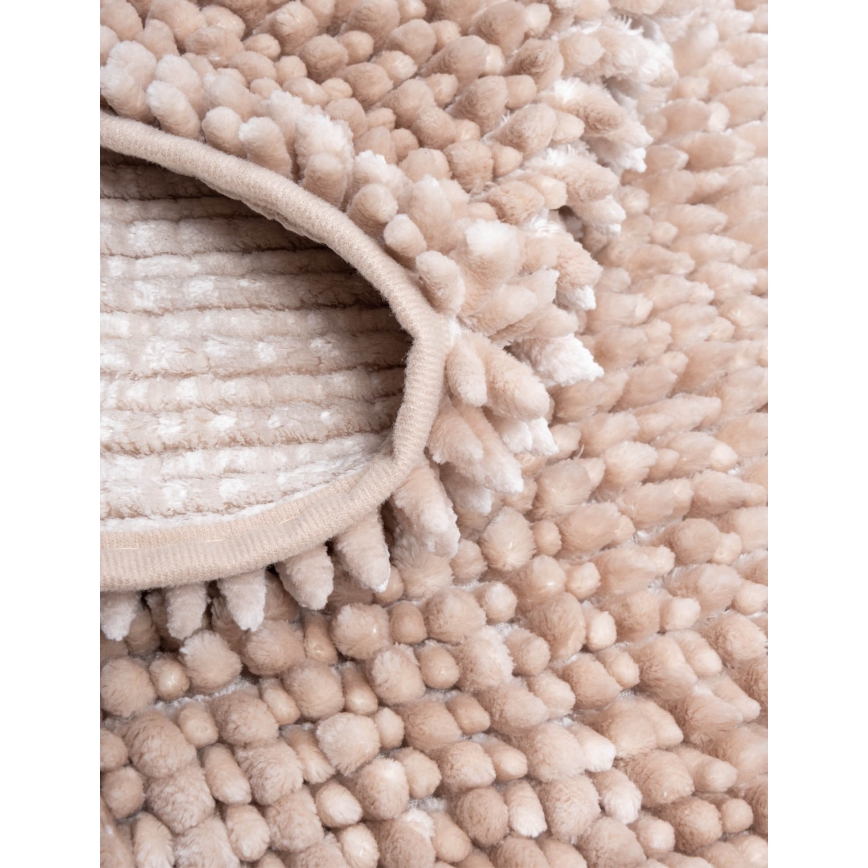 Covoraș de baie antiderapant CHENILLE 50x80 cm bej