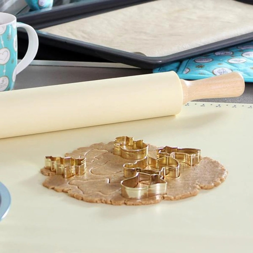 Covoraș de copt din silicon TORO 52x42 cm, crem