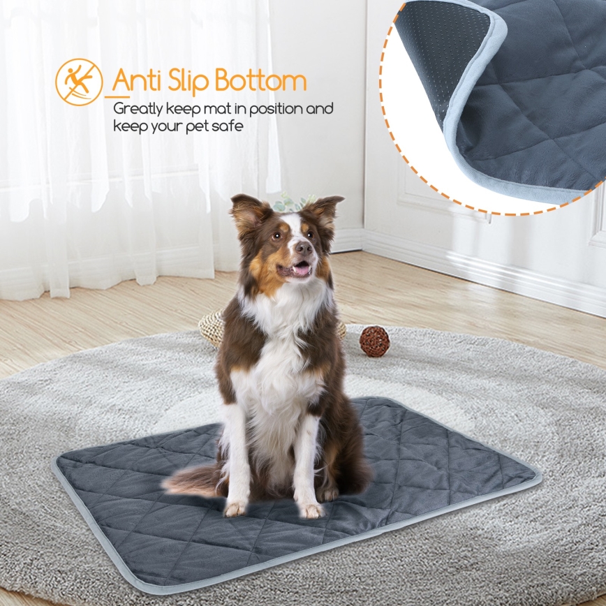 Covoraș de încălzire pentru animale de companie Nobleza 88x58 cm gri