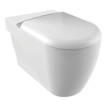 Creavit - Vas WC combinat GRANDE XL, evacuare pe podea/pe perete, din ceramică, alb