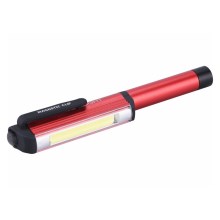 Creion LED cu lumină LED/3W/3xAAA roșu/negru Extol