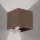CUBE-S – Aplică de exterior LED, 13W, 230V, IP54, cu senzori de mișcare și de crepuscul, maro