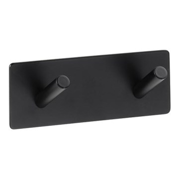 Cuier 11,5 x 4,5 cm inox/negru