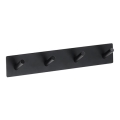 Cuier 25,5 x 4,5 cm inox/negru