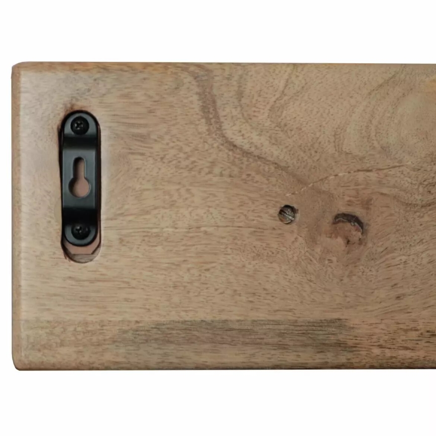 Cuier de perete HINA 15x100 cm lemn masiv/manghier