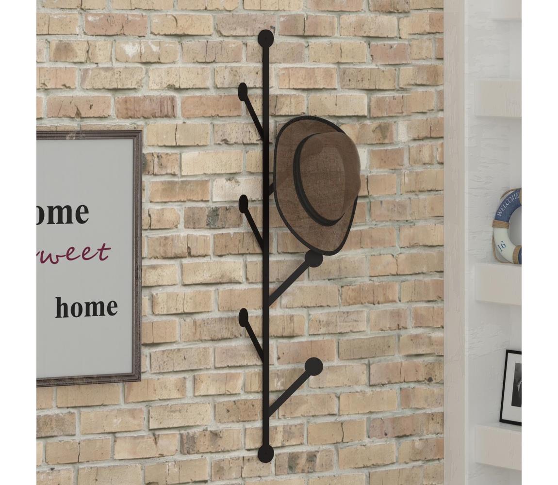 Cuier de perete PONPON 94x22 cm negru