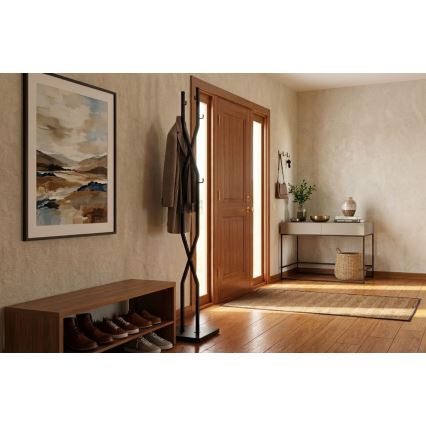 Cuier de podea 180x40 cm LARB negru