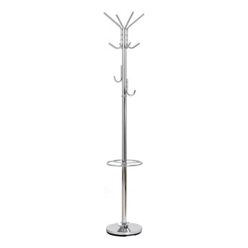 Cuier de podea 30 x 181 cm, crom lucios