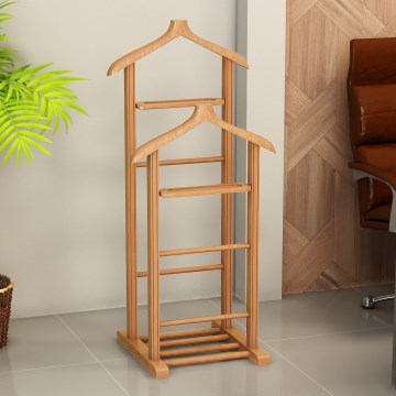 Cuier de podea BIBI 33x120x46 cm maro