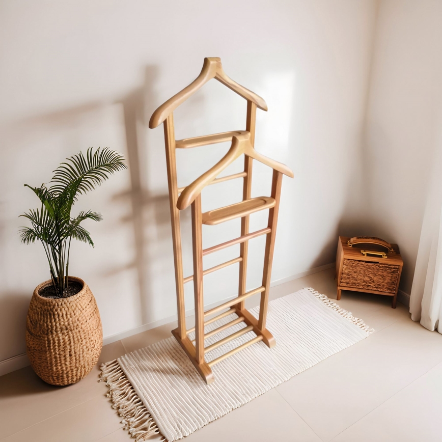 Cuier de podea BIBI 33x120x46 cm maro