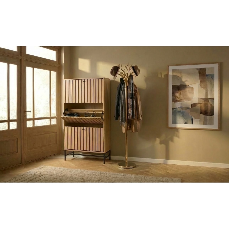 Cuier de podea BRANCHE 180 x 40 cm, auriu