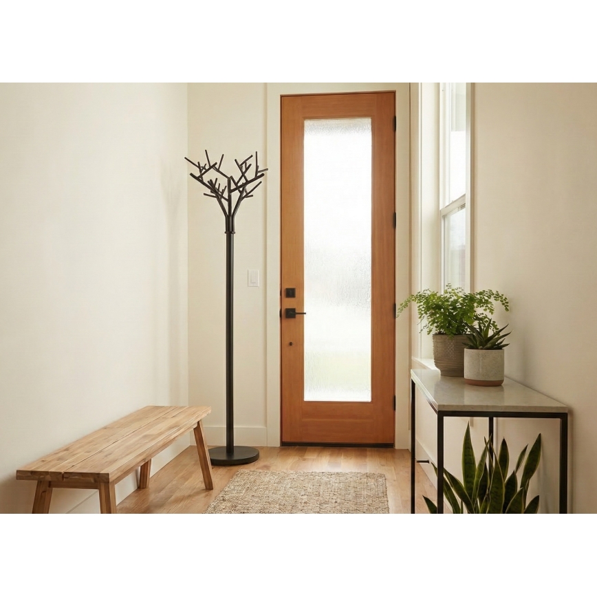 Cuier de podea BRANCHE 180 x 40 cm, negru