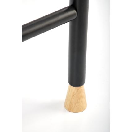 Cuier de podea CHENE 165x91 cm, negru/bej