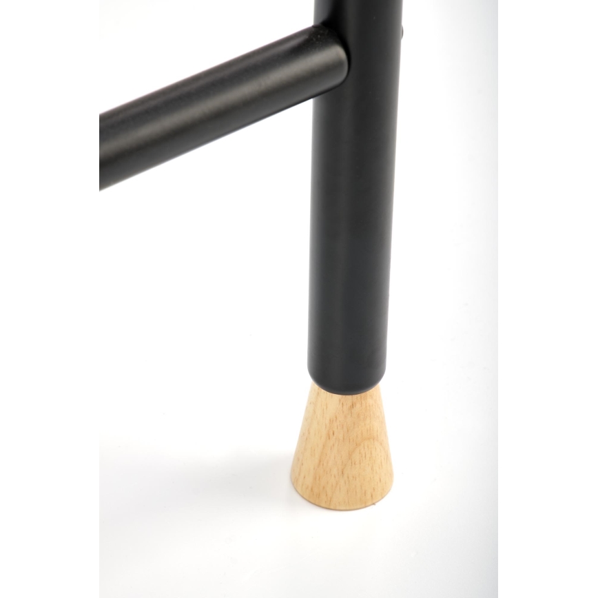Cuier de podea CHENE 165x91 cm, negru/bej