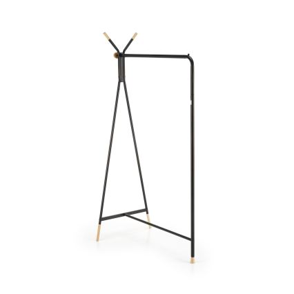 Cuier de podea CHENE 165x91 cm, negru/bej
