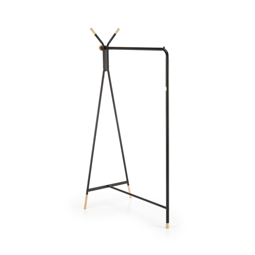 Cuier de podea CHENE 165x91 cm, negru/bej