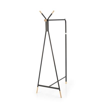 Cuier de podea CHENE 165x91 cm, negru/bej