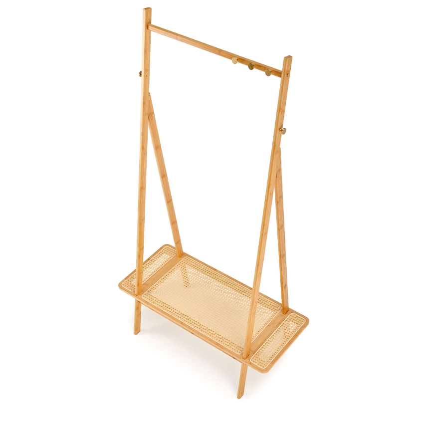 Cuier de podea LEGNO din ratan, 168 x 68 cm