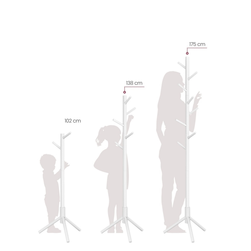 Cuier de podea LINEA, alb