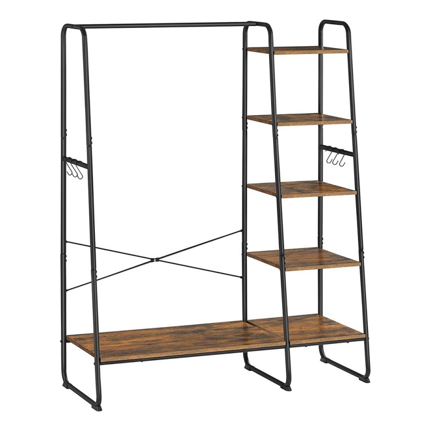 Cuier de podea LINEA, maro/negru